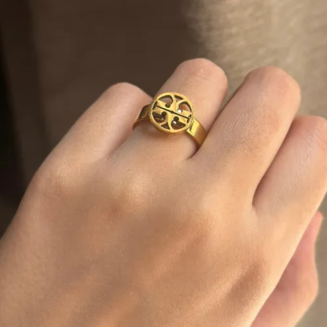 Tory Burch Stainless Steel Ring